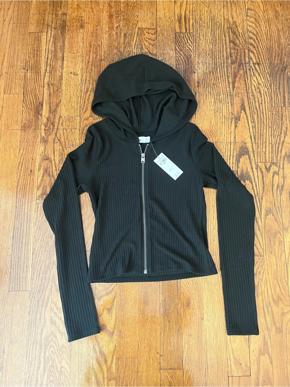 NWT Hollister Ribbed Hooded Sweatshirt
